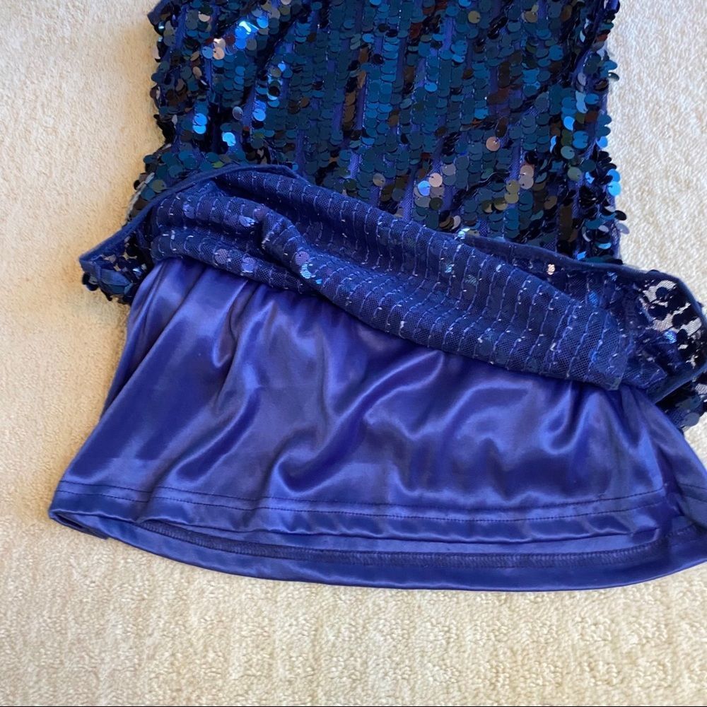 NWT beautiful blue Only sequinned tank top - Picture 7 of 13